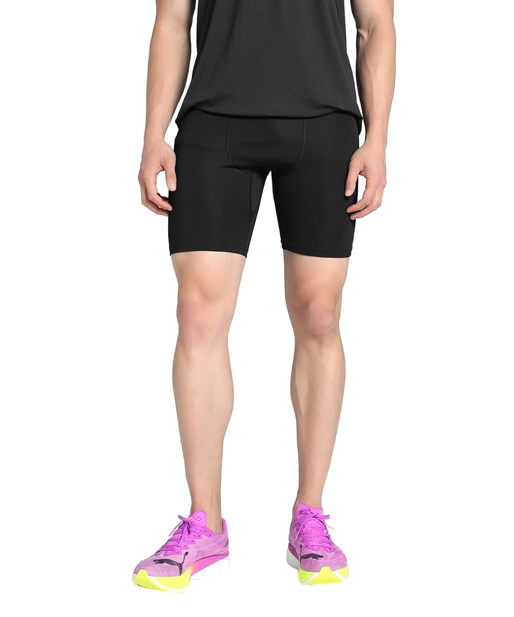 PUMA Calzamaglia Corta Run Foundation 8" da Uomo XL, Black