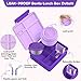 Aimsnk Kids Bento Lunch Box with 8oz Soup Thermo, Kids Leakproof Lunch Food Containers with 4 Compartment,Insulated Hot Food Jar with Lunch Bag for School, Travel (Purple)