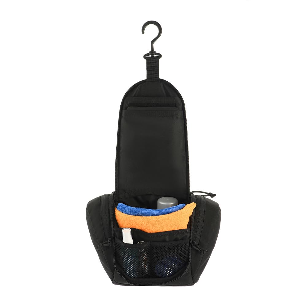 M-Tac Kosmetyczka taktyczna Elite Gen.II – podróżna i wojskowa kosmetyczka, Cordura 500D, wodoszczelna, kompaktowa, do aktywności na świeżym powietrzu, na kemping, Bundeswehrę i Airsoft, czarna,