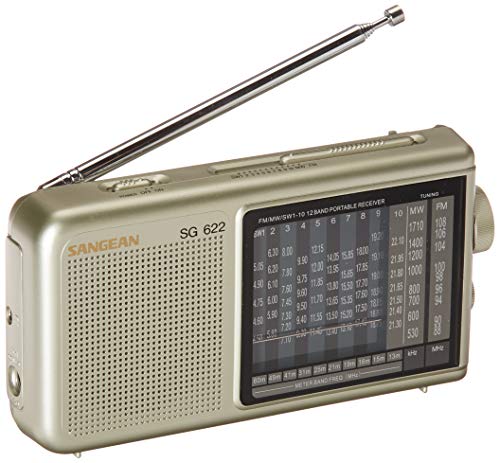 SANGEAN SG-622 AM/FM/SW 1-10 Compact World Band Receiver
