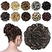 FESHFEN Synthetic Hair Bun Extensions Messy Hair Scrunchies Hair Pieces for Women Hair Donut Updo Ponytail