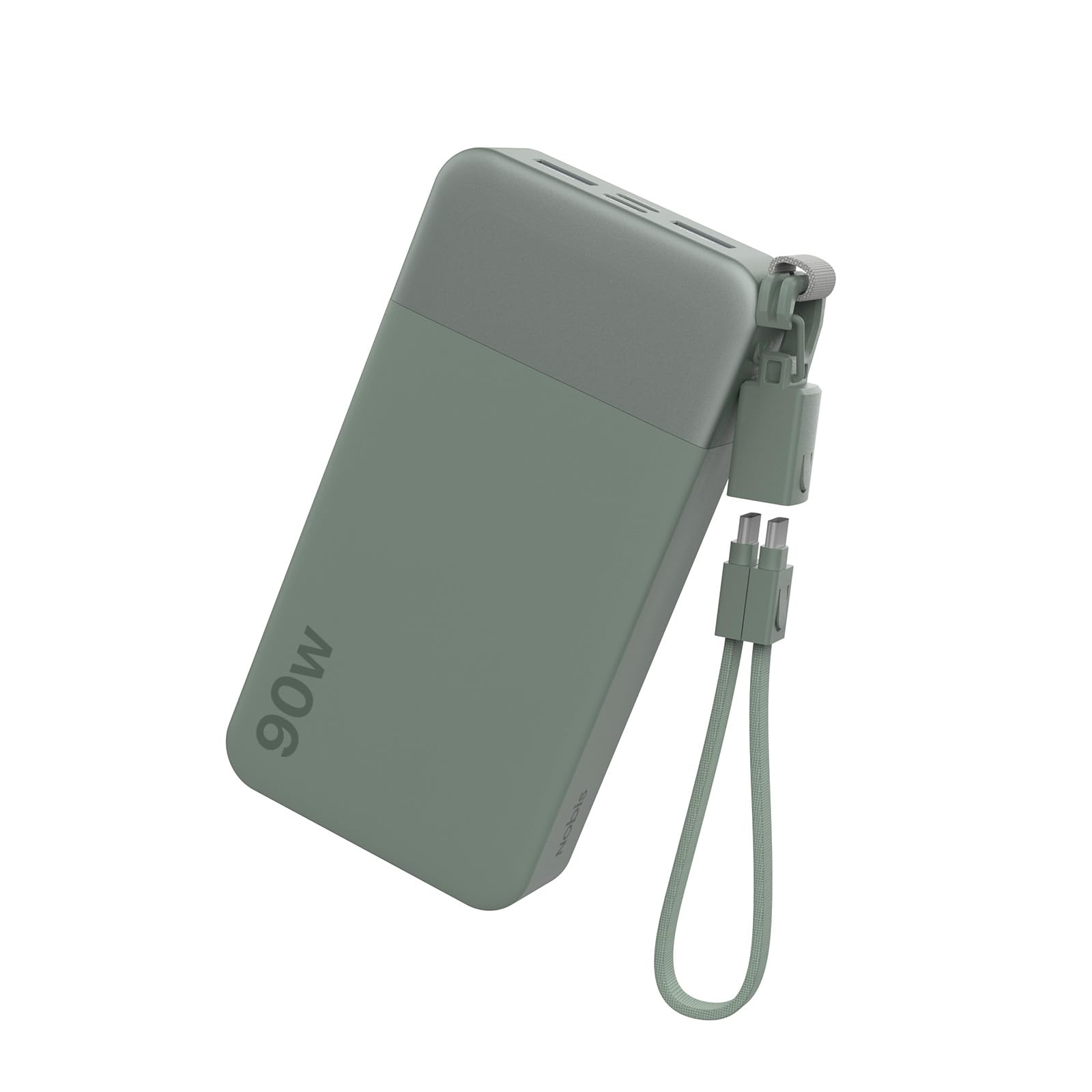 NOBIS Portable Charger 20000mAh 90W Power Bank w/Detachable Cable | 2C+2A USB-C Fast Charging Battery Pack with LED Display,Battery Bank...