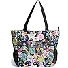 ESVAN Original Floral wasserdichte Tragetasche Große Schultertasche mit Mehreren Taschen für Fitnessstudio, Wandern, Picknick, Reisen, Strand, tägliche Taschen #3