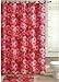 Produktbild Papillon 180 x 200 cm Polyester Rot Daisy Vorhang für die Dusche