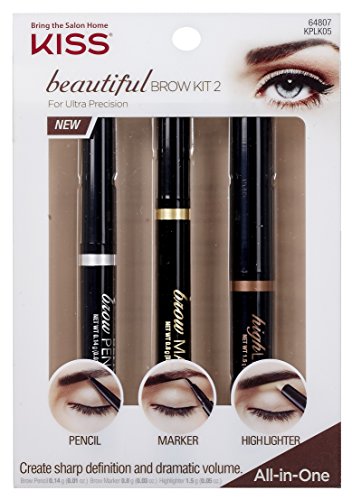 Kiss Beautiful Brow Kit Pencil/Marker/Highlighter