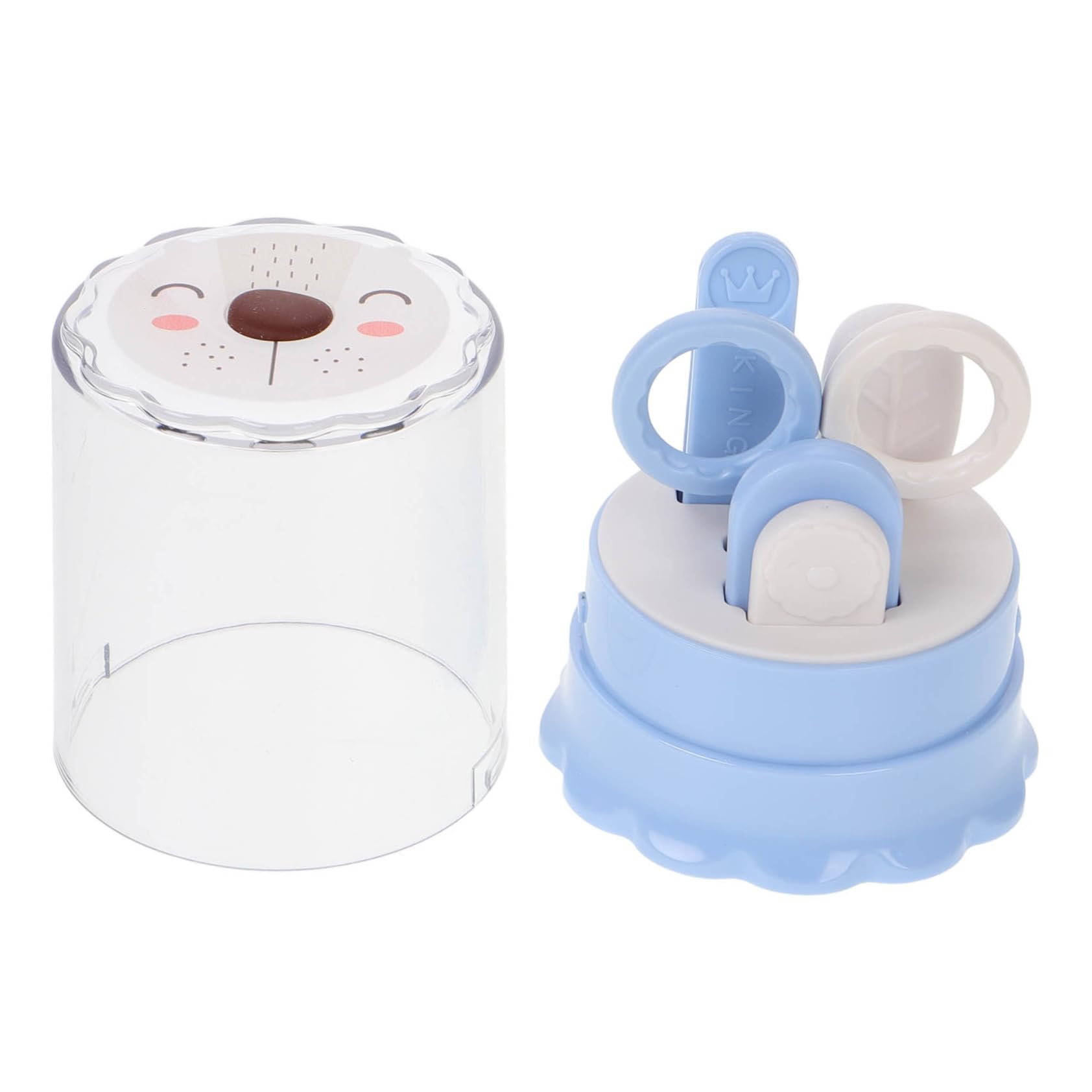 DECHOUS Baby Nail Clippers Kit 3pc Set for Newborn Cat Clipper Set Safety Design Baby Grooming Kit for Newborn Boys Girls