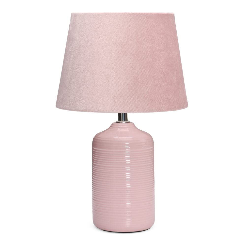 Homes r usElstead Ceramic Table Lamp, Pink-5110100201902