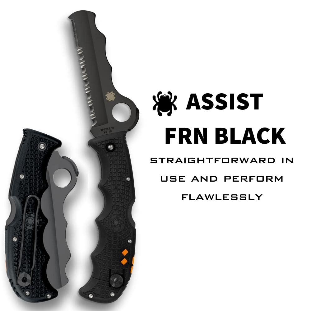 Amazon.co.jp: Spyderco(スパイダルコ) アシスト オールブラック