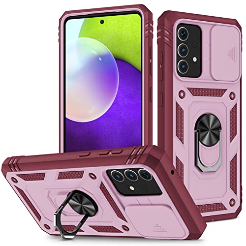 Coque Samsung Galaxy A52S 5G Antichoc Fine Rose et Rouge Anti-Rayures