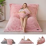 MAXYOYO Sitzsack XXL,Fell Gaming Sessel für Erwachsene & Kinder,Riesen Bean Bag mit Flauschiger Schaumstoff Füllung für Wohnzimmer