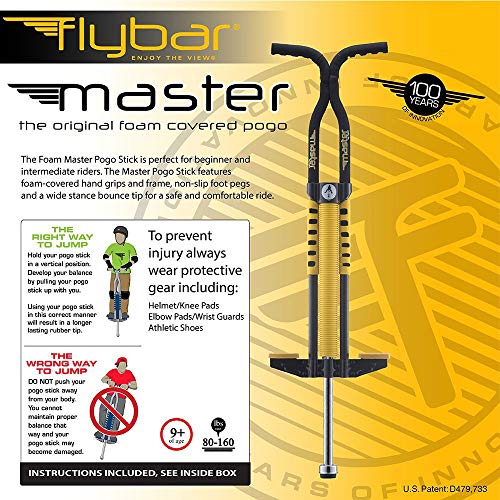 Flybar Foam Master Pogo Stick (Black/Yellow) - Thumbnail 2