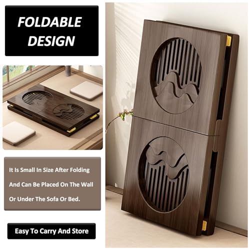 Table basse pliable plateau épais finition imperméable zen - 4