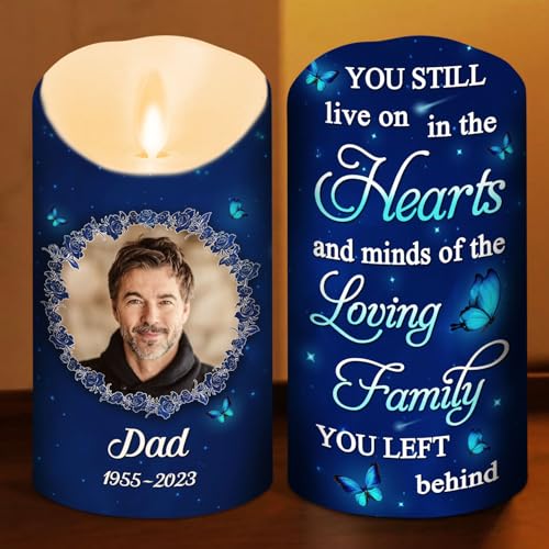 Wrappiness Personalized Memorial Led Candle