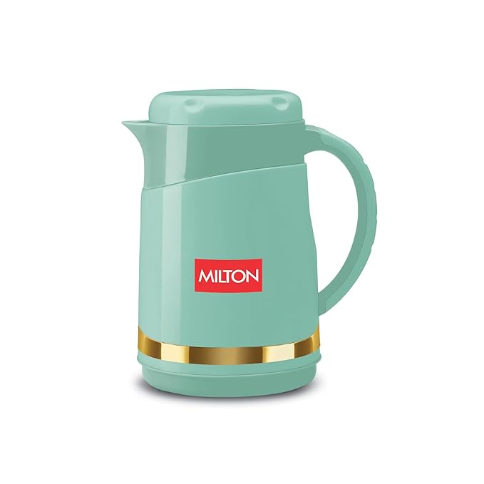 Milton Renova 750 Water Jug, PU Insulated Inner Stainless Steel Hot & Cold Jug, BPA Free, Leak Proof, 700 ml, Light Green, Ideal for Tea, Coffee, Water, Hot Beverages