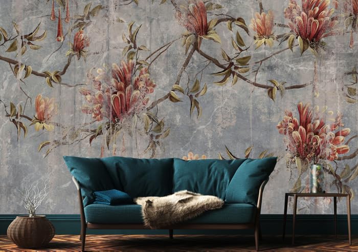 Muralo - Tapeta 3D z włókniny - fototapeta z efektem 3D - tapeta do salonu, sypialni, tapeta ścienna - fototapeta - motyw kwiatów - szer. 450 cm x wys. 300 cm
