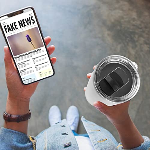 2 Pack 20Oz Magnetic Tumbler Lid, Fits Yeti Rambler Or Old Style Rtic Coffee Tumbler - Replacement For Spillproof Ozark Trail Lids, Magnetic Slider Switch Spill Proof Tumbler Cover, Bpa Free #TOP5