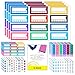 Health and Fitness Planner Stickers Set - Large Value Pack with Over 580 Custom-Designed Stickers, Supplies for Bullet Journals, Health, Exercise, Weight Tracking and Meal Planning by Sunny Streak