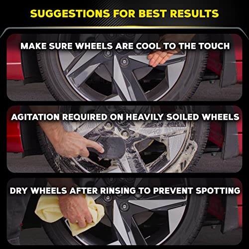 Meguiar's Hot Rims Black Wheel Cleaner, Deep Foaming Gel Specially Formulated to Effectively Clean Matte, Gloss, Satin, and Chrome Black Wheels, 24 Oz Spray Bottle - Image 6