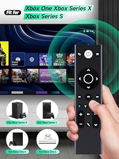 New Gaming Media Remote Control for Xbox One, Xbox Series X|S, with Backlit Buttons (Color: Black)