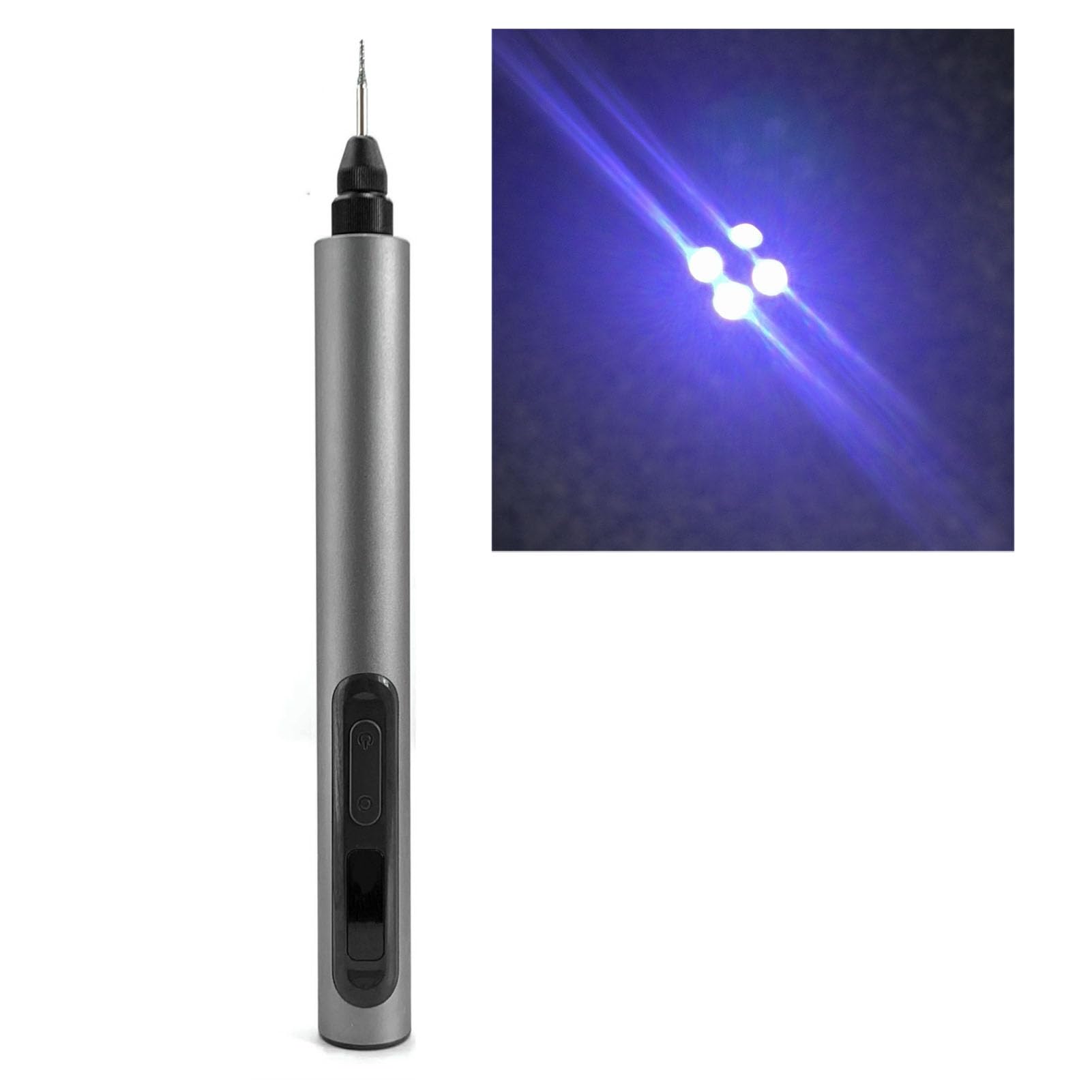 Penna per Incisione Elettrica, Mini 5 velocità con Luce LED