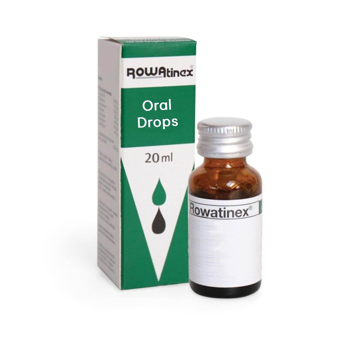 Generic Rowatinex drops 20 ml, White