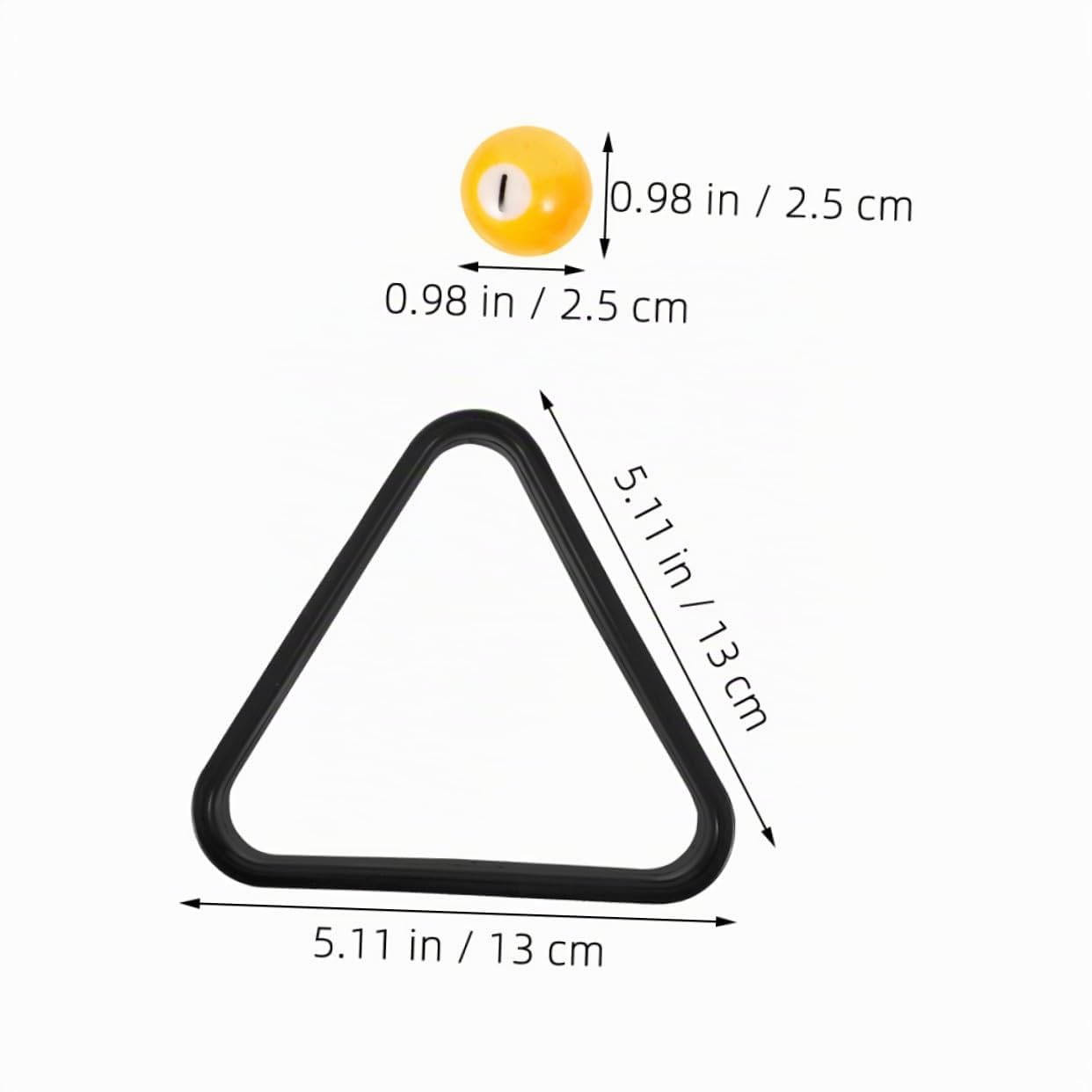 Lot de 17 Mini Boules De Billard en Résine avec Triangle, Compact Et Portable, Conçu pour Garçon Et Filles, Coordination Améliorée, Adapté Maison Et École, Jeu Éducatif Et Récréati
