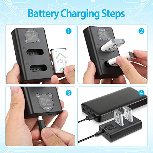 Ficha técnica ENEGON 1300mAh NP-BX1 Batería y LCD Cargador Kit para Sony NP-BX1 y Sony ZV-1, Cyber Shot DSC RX100, DSC RX100 II III M4 M5 M6 M7 IV V VI VII VA, DSC RX100M II, HDR CX405 - Fernando Cortés