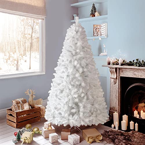 Topeakmart6ftartificialpinkchristmastreewithfoldablestandxmastreeforholidaydecorationwhite Urban Country Home Decor Topeakmart 6ft artificial pink christmas tree with foldable stand xmas tree for holiday decoration white urban country home decor