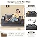 cidludto Convertible Sofa Bed, 3 in 1 Loveseat Folding Couch Bed Foldable - Boneless Couch & Floor Futon Sleeper, Corduroy Pull Out Sofa Bed with 4 Pillows for Living Room, Grey