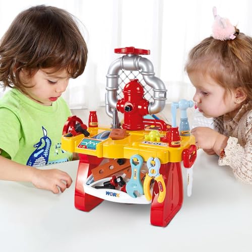 Conjunto de banco de ferramentas para crianças, conjunto de banco de ferramentas para brinquedos inf