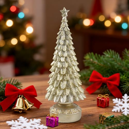 Figurine de sapin de Noël compacte pour embellir les petits espaces - 4