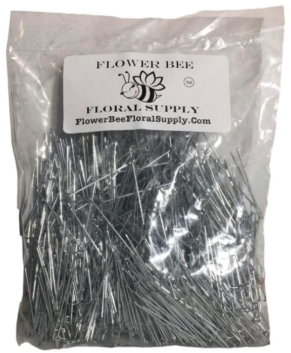 Floral U-Pins, Greening Pins for Florists, 2” Fern Pins Arrangments, Plants, Moss, Wreaths, Design Tools, Craft Projects, Choose Qty-50 Pcs-1 Lb Bag (550 Avg Pins) (50)