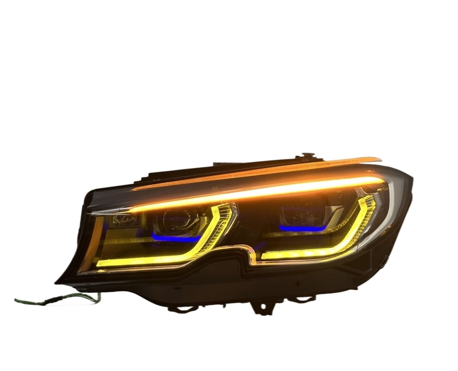 Fari Anteriori per BMW G20 G28 2019-2021, fendinebbia Gialli, luci diurne a LED, indicatori di direzione e luci Freno, Plug And Play.