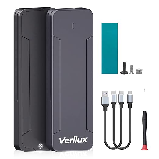 M.2 NVMe SSD Enclosure, USB C External NVMe SSD Enclosure, 10Gbps M.2