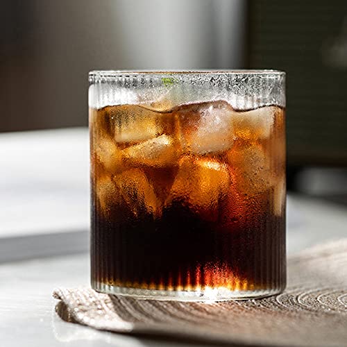 Taza de té de cristal multiusos de 10oz y vaso de agua de mesa 5