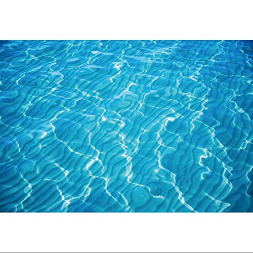Ttincceer Toile De Fond Photographie 150x100cm Bleu Eau De Mer - Thème Océan Studio Piscine Fête