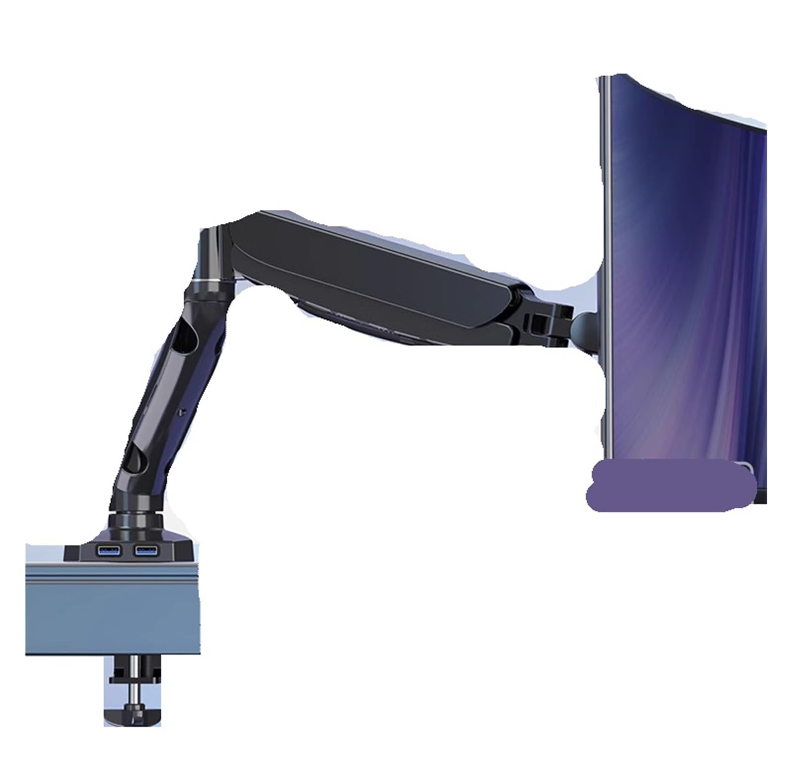 Ikpgbzxm Singlescreenusb Monitor Robotic Arm Stand For Drill-Free Dual Screens(Singlescreenusb)