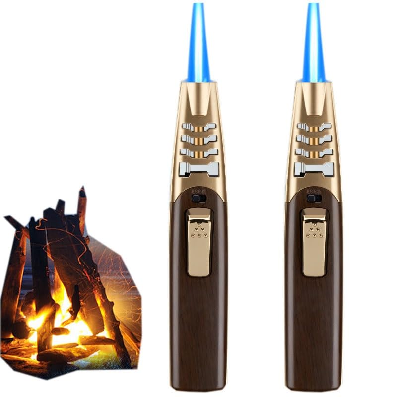 Fireblaze Electric Lighter Fire Blaze Lighter Powerful Firepower Adjustable Dual-Arc Butane Torch Lighter Long Lighter Grill Lighter 2pack