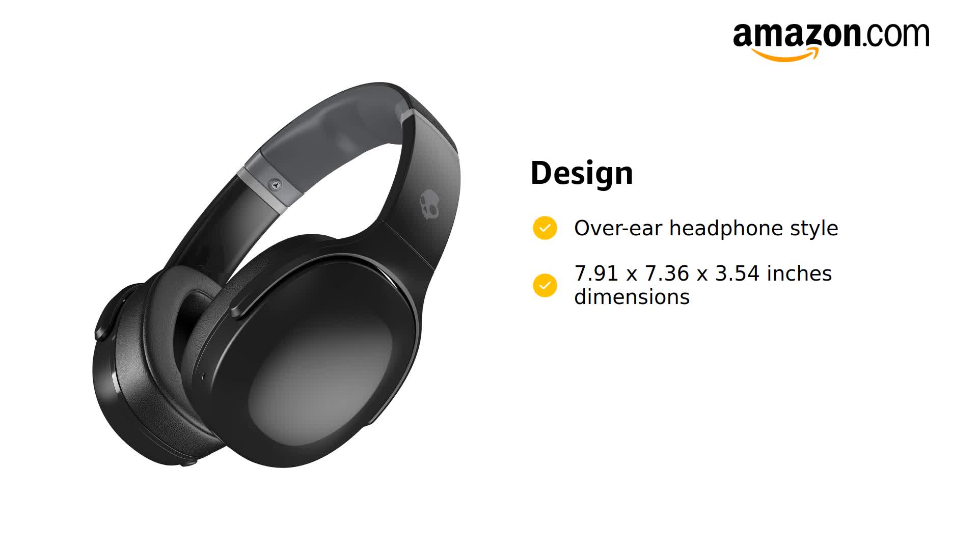 Amazon.com: Skullcandy Crusher Evo Wireless Over-Ear Headphone