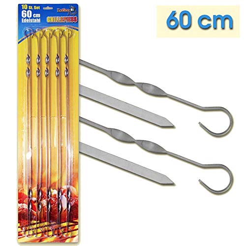 Preisvergleich Produktbild Grillspieße 60cm Schaschlikspieße Fleischspieße Schampura 20 St