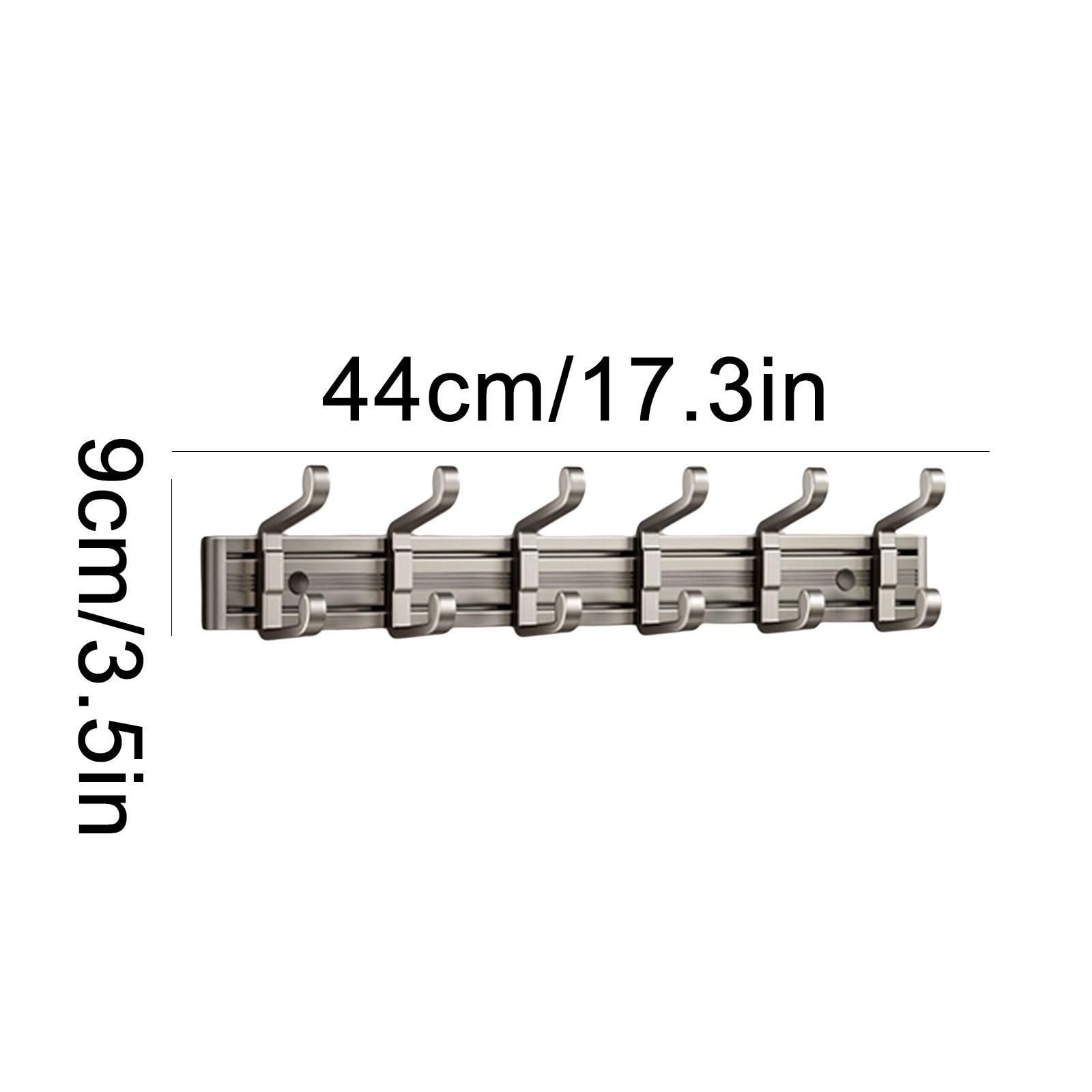 Sólido Perchero de Pared de Aluminio, Gancho Doble extraíble, Perchero de Pared, Perchero de Pared para baño Práctico