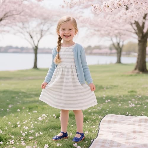 Image of Flaryzone Toddler Little Girl Mary Jane School Uniform Oxfords Flat Dress Shoes