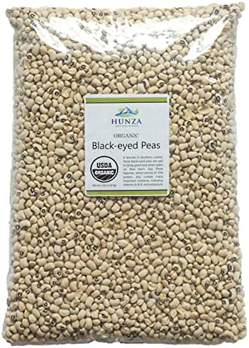 Hunza Organic Black-eyed Peas/Cowpeas (5 lbs)