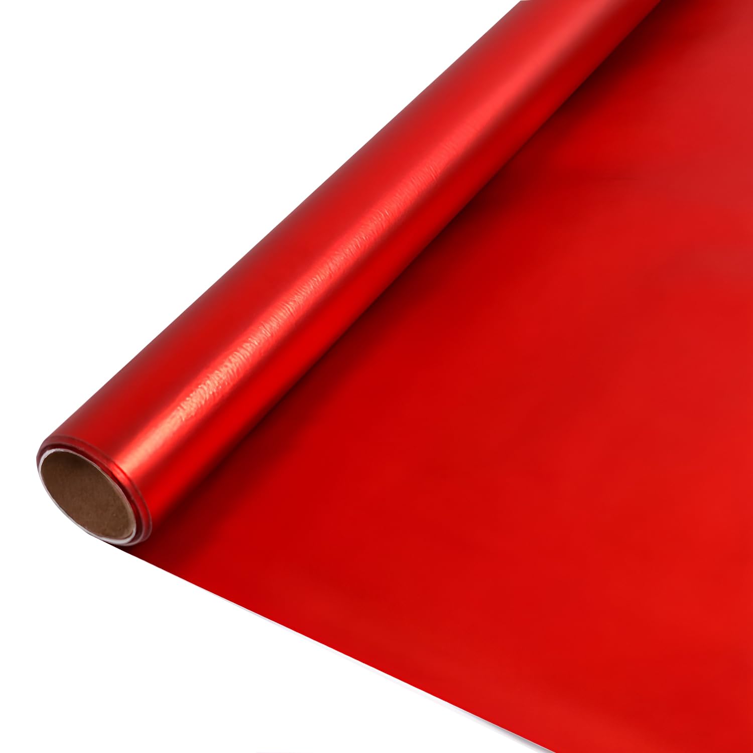 Red Matte Wrapping Paper Roll - 43.2 cm X 10 m - Solid Color Pearly - lustre Wrapping Paper Girls Birthday Gift Wrap for Women Girls Mum Mothers Day Easter Wedding, Birthday, Christmas, Baby Shower