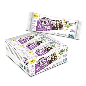 Lenny & Larry’s The Complete Cookie-fied Bar, Cookies & Creme, 45g – Plant-Based Protein Bar, Vegan and Non-GMO (Pack of 9)