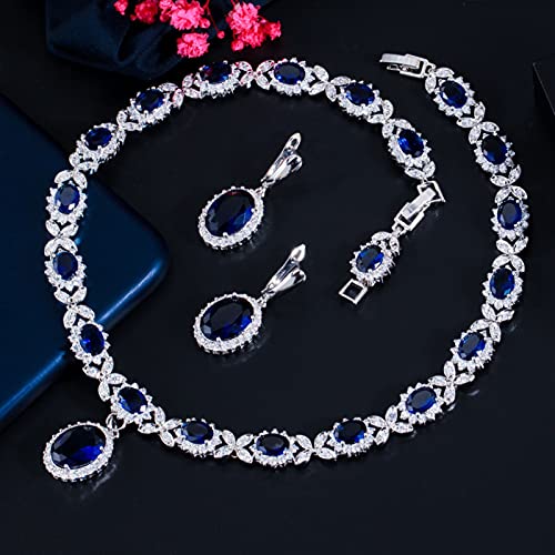 Collar de boda de hojas y pendientes para fiesta de gala y traje