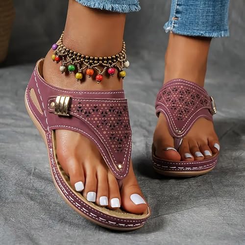 Avylays Orthopedic Sandals for Women,Breathable Mesh Sports Sandals With Non-Slip Sole,Wedge Heel Thick-Soled Sandals3