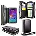 For Samsung Galaxy Note 4 Case - Cellularvilla Pu Leather flip Wallet Bag Pouch Case with Credit Card Slots Pockets Cover For Samsung Galaxy Note 4 SM-N910S / SM-N910C (Black)