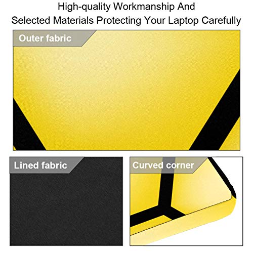Sacoche jaune alvéolée ordinateur 13-14 pouces avec sangle confort