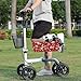 Cugasmaru Christmas Reindeer Knee Scooter Accessories Soft Knee Scooter Pad Cover Cute Cover for Knee Scooter Pad Washable Walker Accessory for Knee Roller Fits Most Knee Scooters
